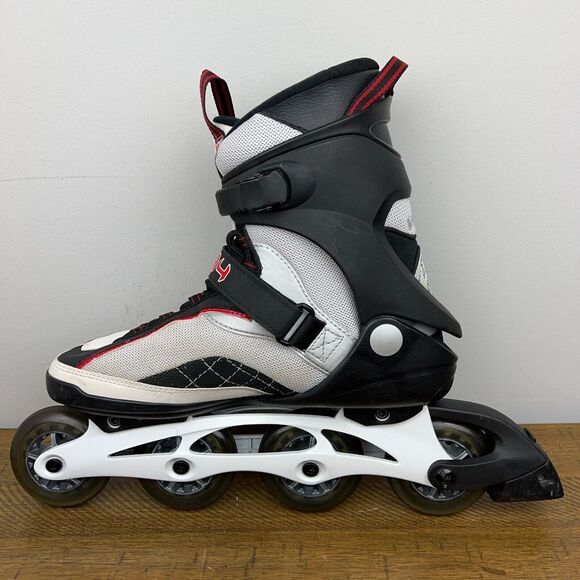 K2 Moto M84 Inline Skates Mens 11 White Rollerblades Racing Roller Blades 84mm - Picture 5 of 12